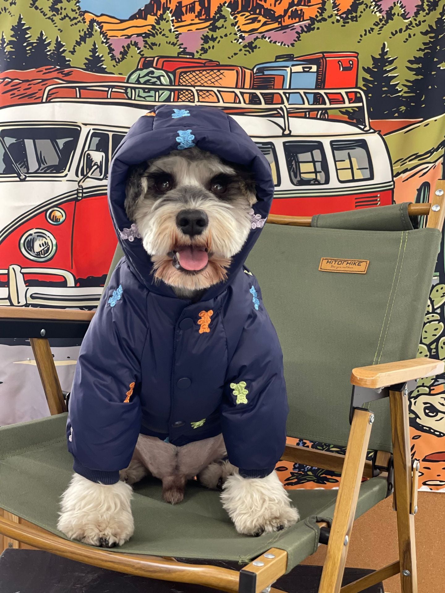 Pet Thickened Warm Teddy Schnauzer Jacket