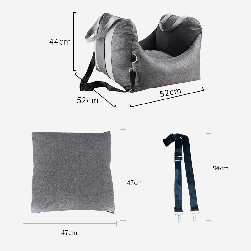 Detachable And Washable Portable Car Seat Pet Carrier