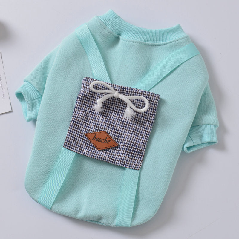 Pet dog padded sweater coat