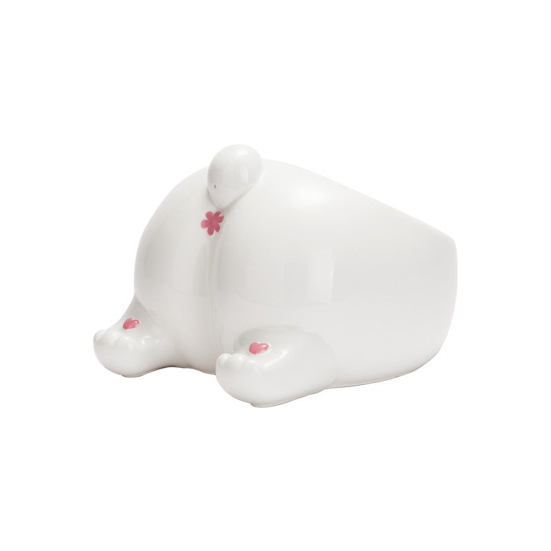 Ceramic Pet Holder High Feeding Bowl