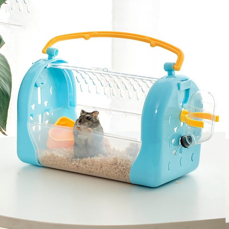 Portable Transparent Bag Hamster Out To Carry Cage