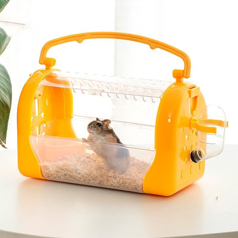 Portable Transparent Bag Hamster Out To Carry Cage