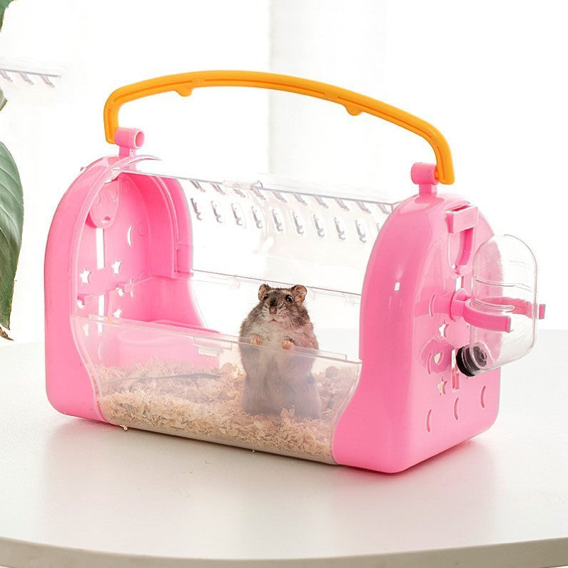 Portable Transparent Bag Hamster Out To Carry Cage