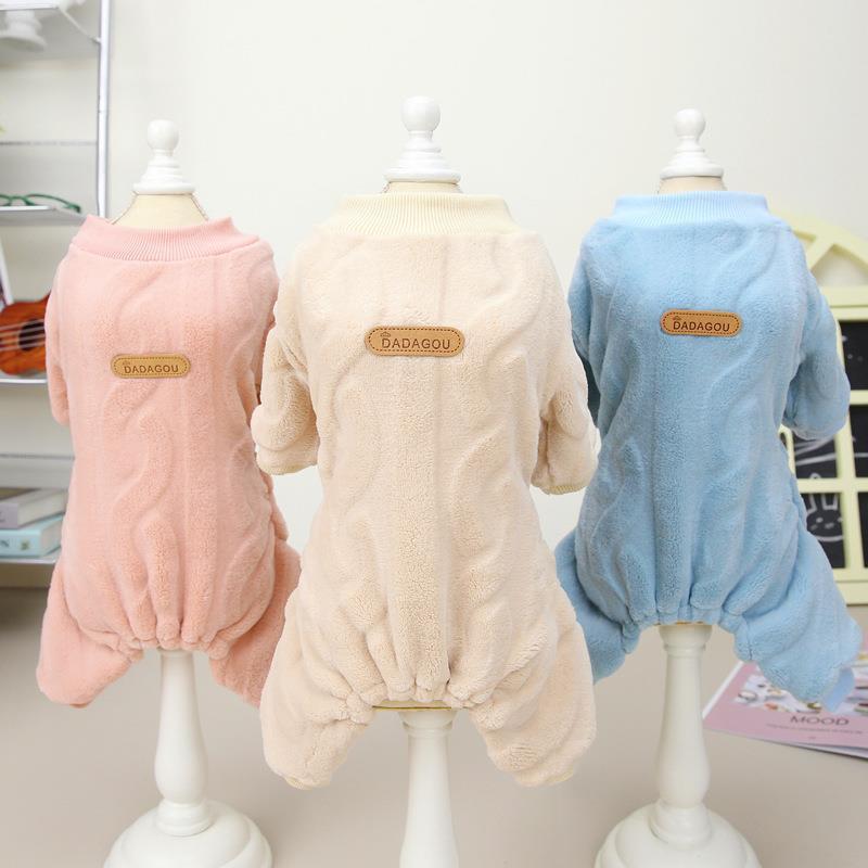 Pet Clothing Winter Four-leg Cotton Jacket