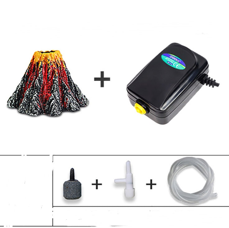 Fish Tank Creative Ornament Volcano