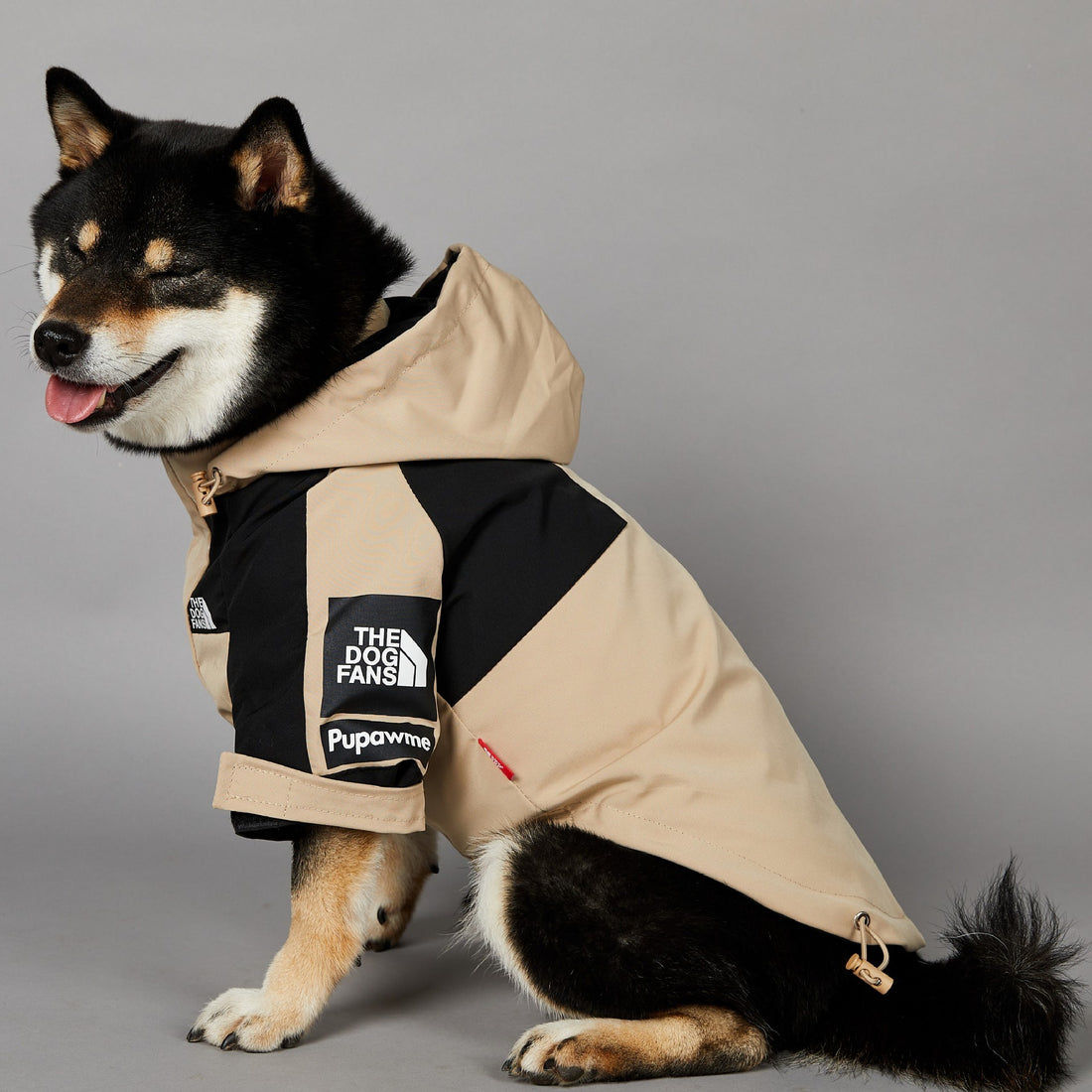 Khaki Windproof Pet Shell Jacket