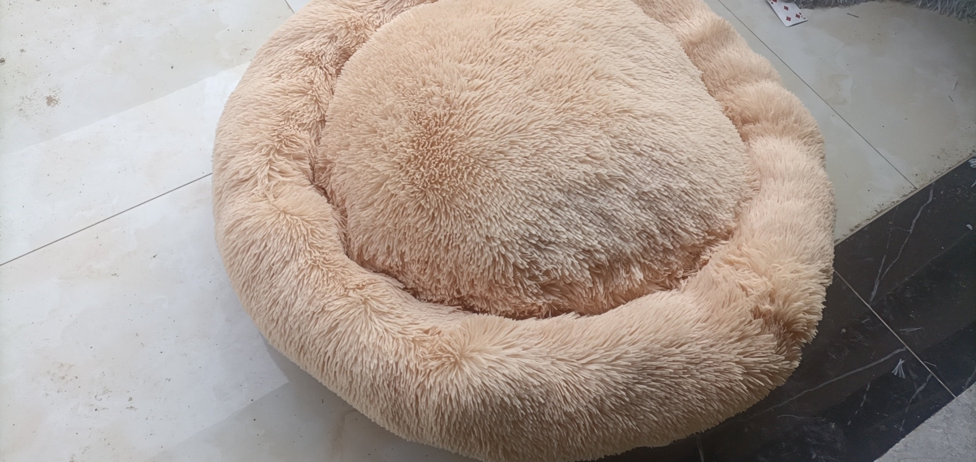 Plush Round Warm Winter Bed