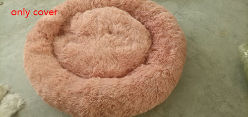 Plush Round Warm Winter Bed
