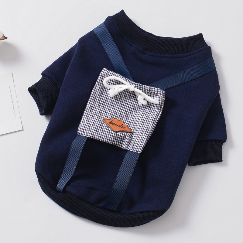 Pet dog padded sweater coat