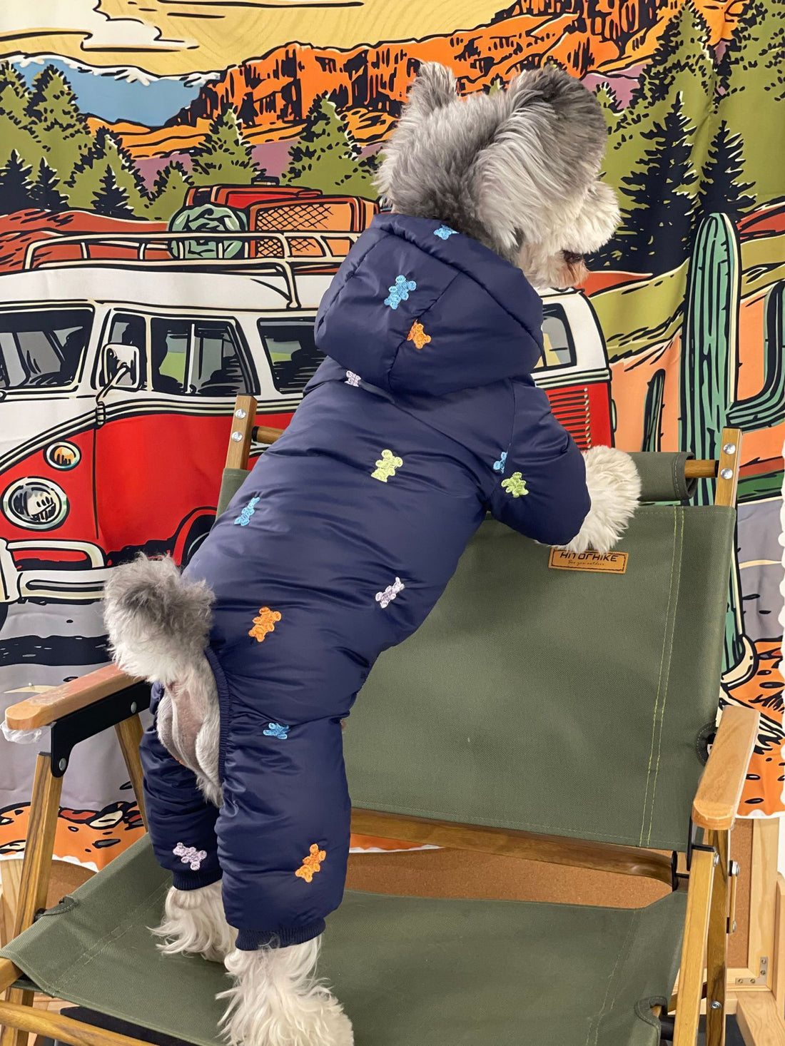 Pet Thickened Warm Teddy Schnauzer Jacket