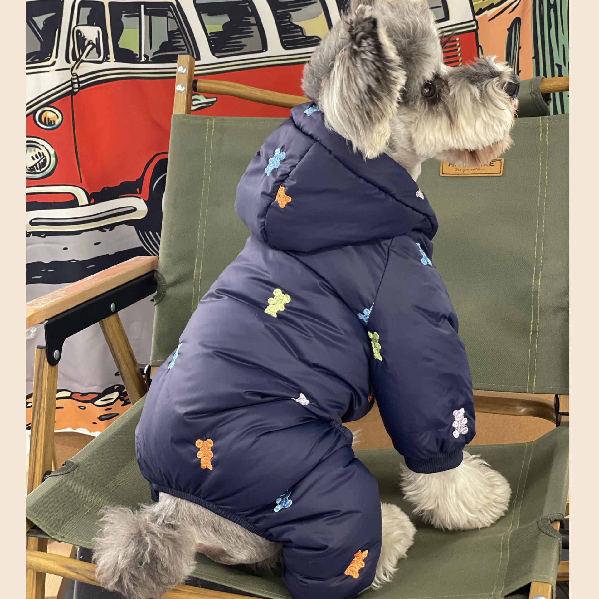 Pet Thickened Warm Teddy Schnauzer Jacket