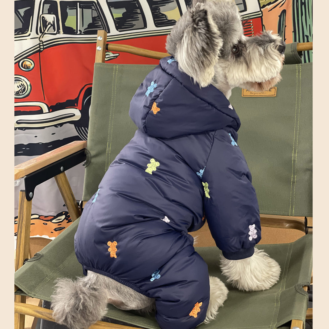 Pet Thickened Warm Teddy Schnauzer Jacket
