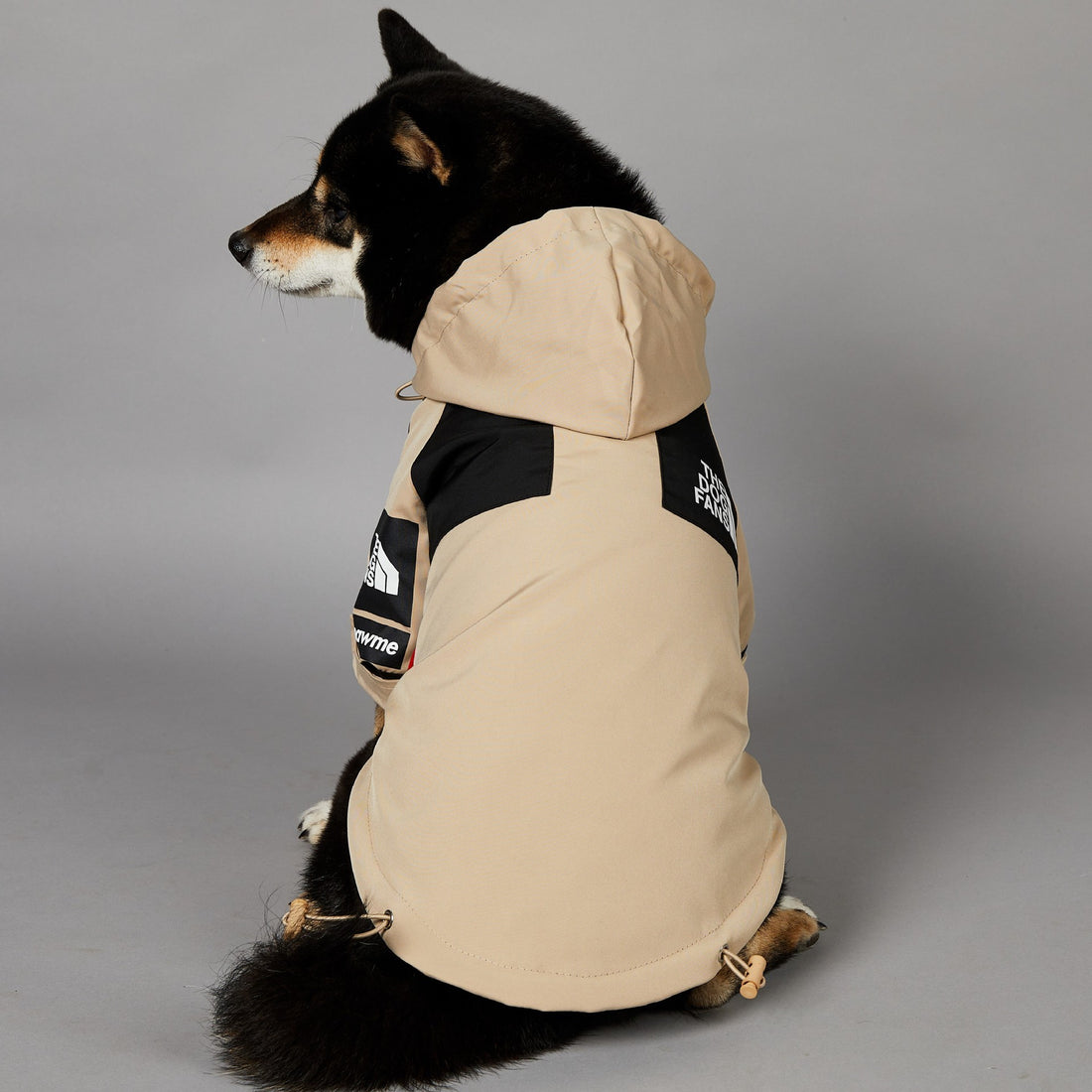 Khaki Windproof Pet Shell Jacket