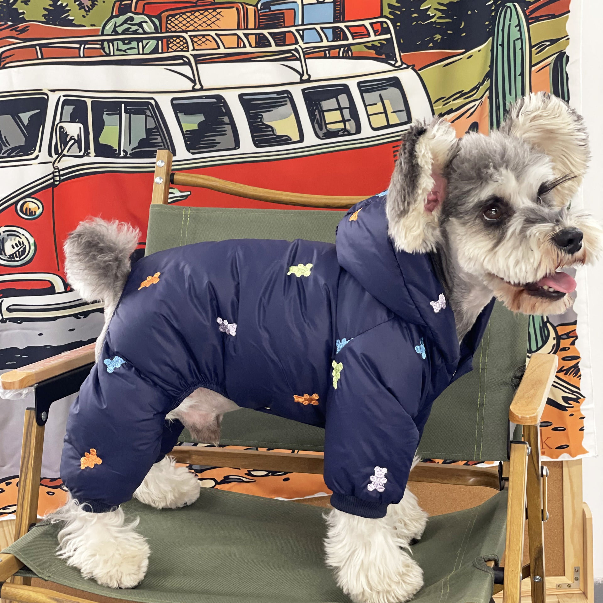 Pet Thickened Warm Teddy Schnauzer Jacket