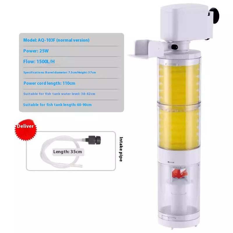 Fish Tank Built-in Filter Fish Toilet