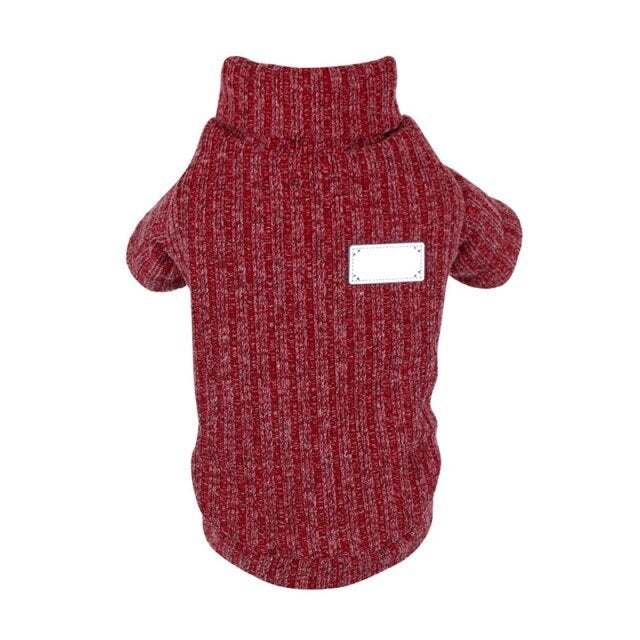 Thickened Autumn And Winter Pet Turtleneck Sweater