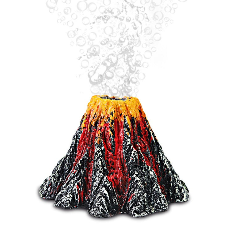 Fish Tank Creative Ornament Volcano