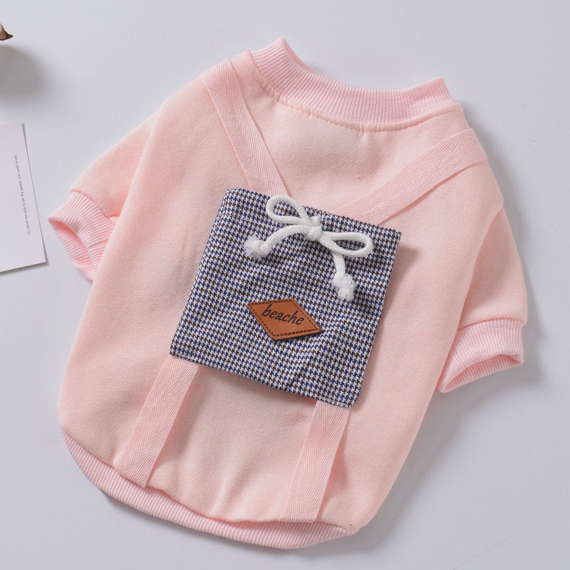 Pet dog padded sweater coat