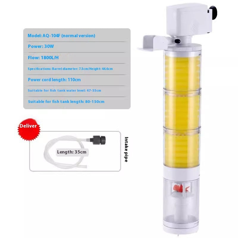 Fish Tank Built-in Filter Fish Toilet