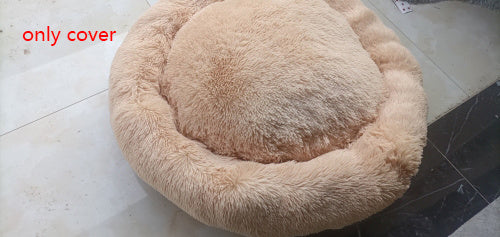 Plush Round Warm Winter Bed