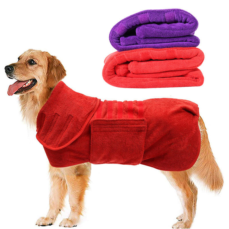 Pet Super Absorbent Quick Drying Fiber Bath Towel