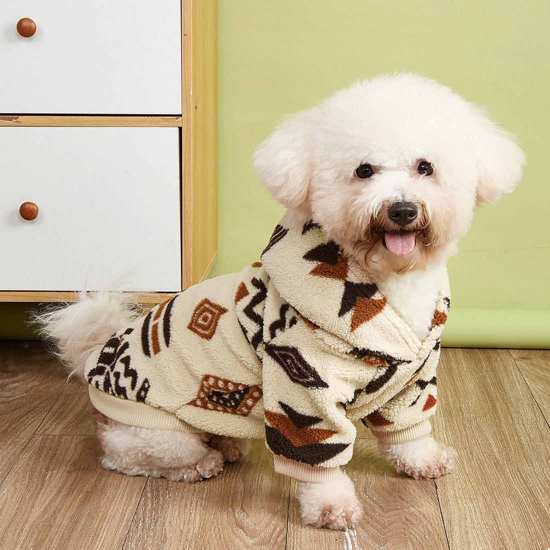Plush Warm Pet Hooded Sweater