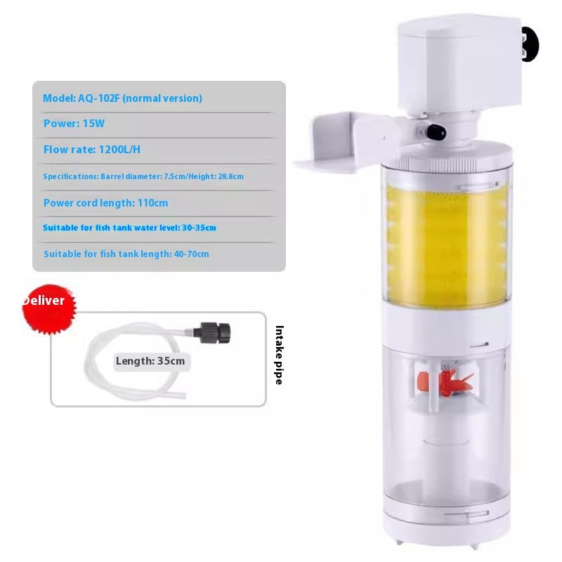 Fish Tank Built-in Filter Fish Toilet