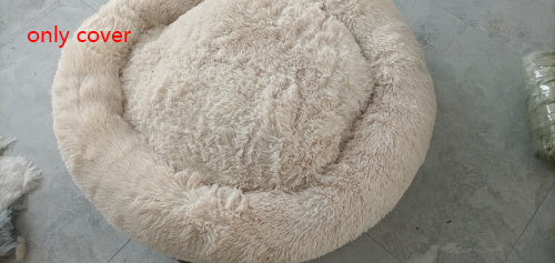 Plush Round Warm Winter Bed