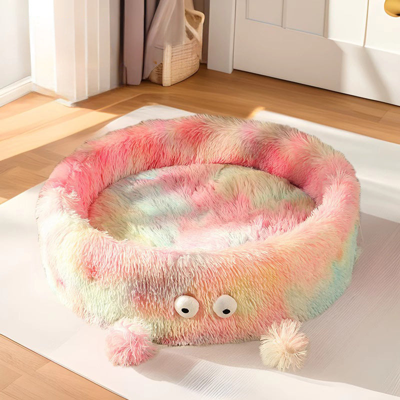 Winter Warm Small Monster Cat Bed