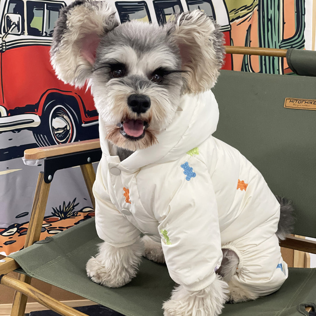 Pet Thickened Warm Teddy Schnauzer Jacket