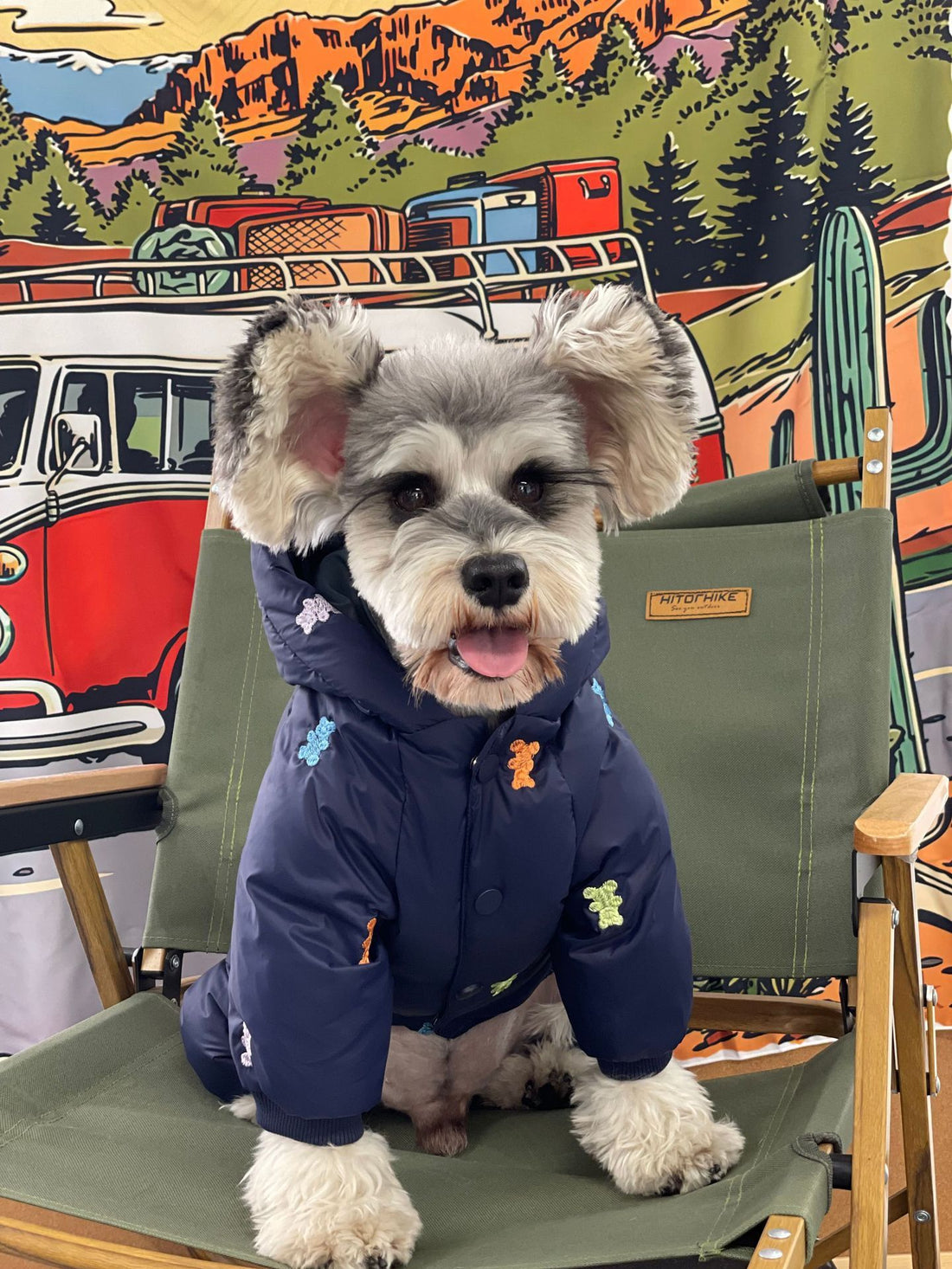 Pet Thickened Warm Teddy Schnauzer Jacket