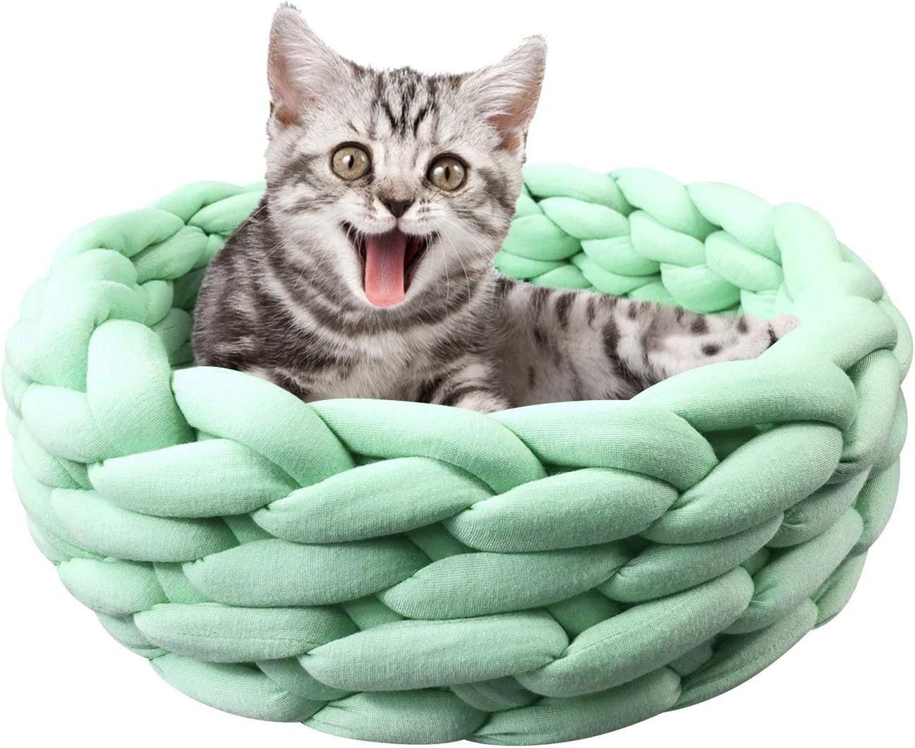 Knitted Round Pet Bed