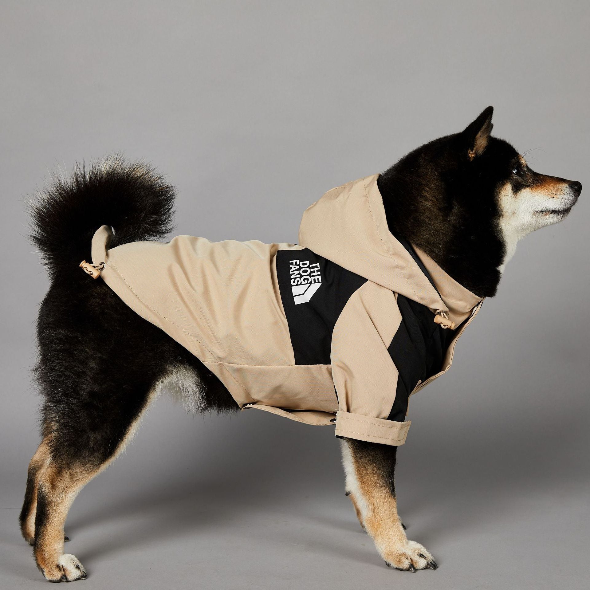 Khaki Windproof Pet Shell Jacket