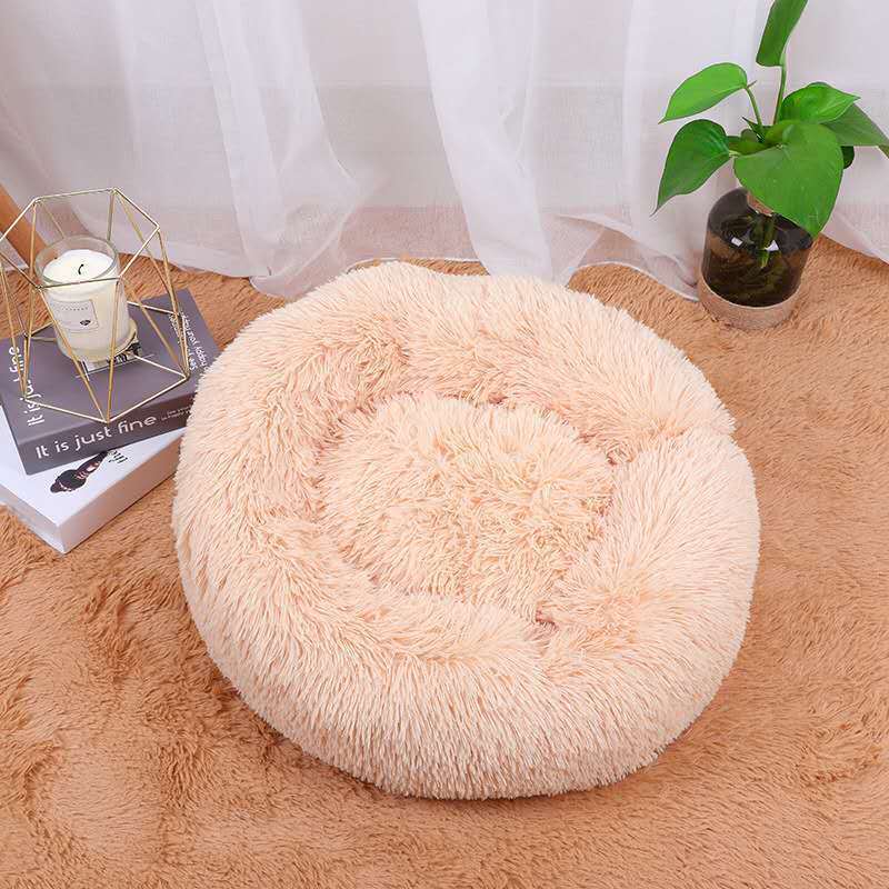 Plush Round Warm Winter Bed
