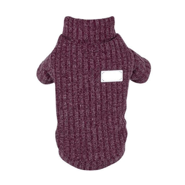 Thickened Autumn And Winter Pet Turtleneck Sweater