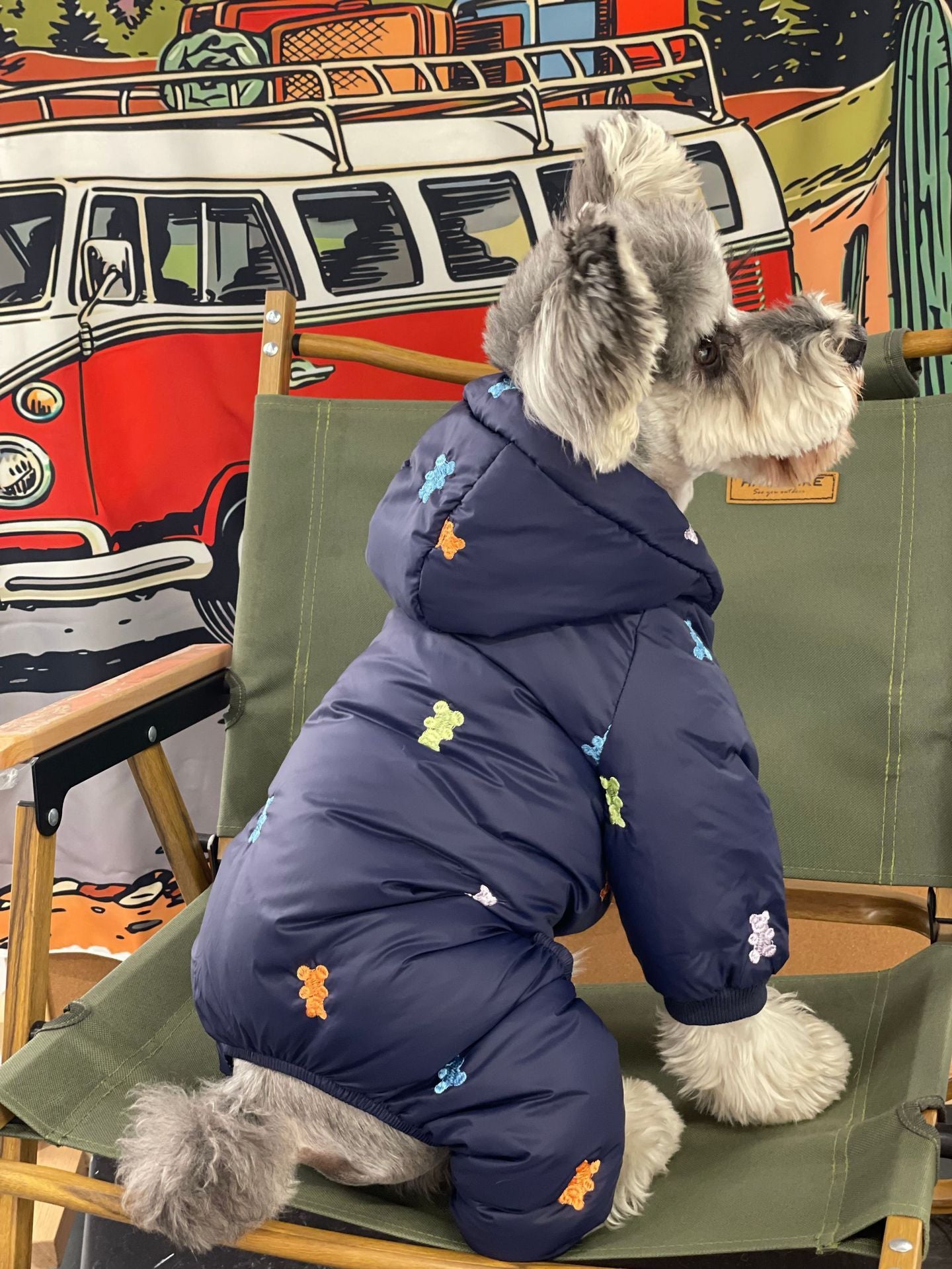 Pet Thickened Warm Teddy Schnauzer Jacket
