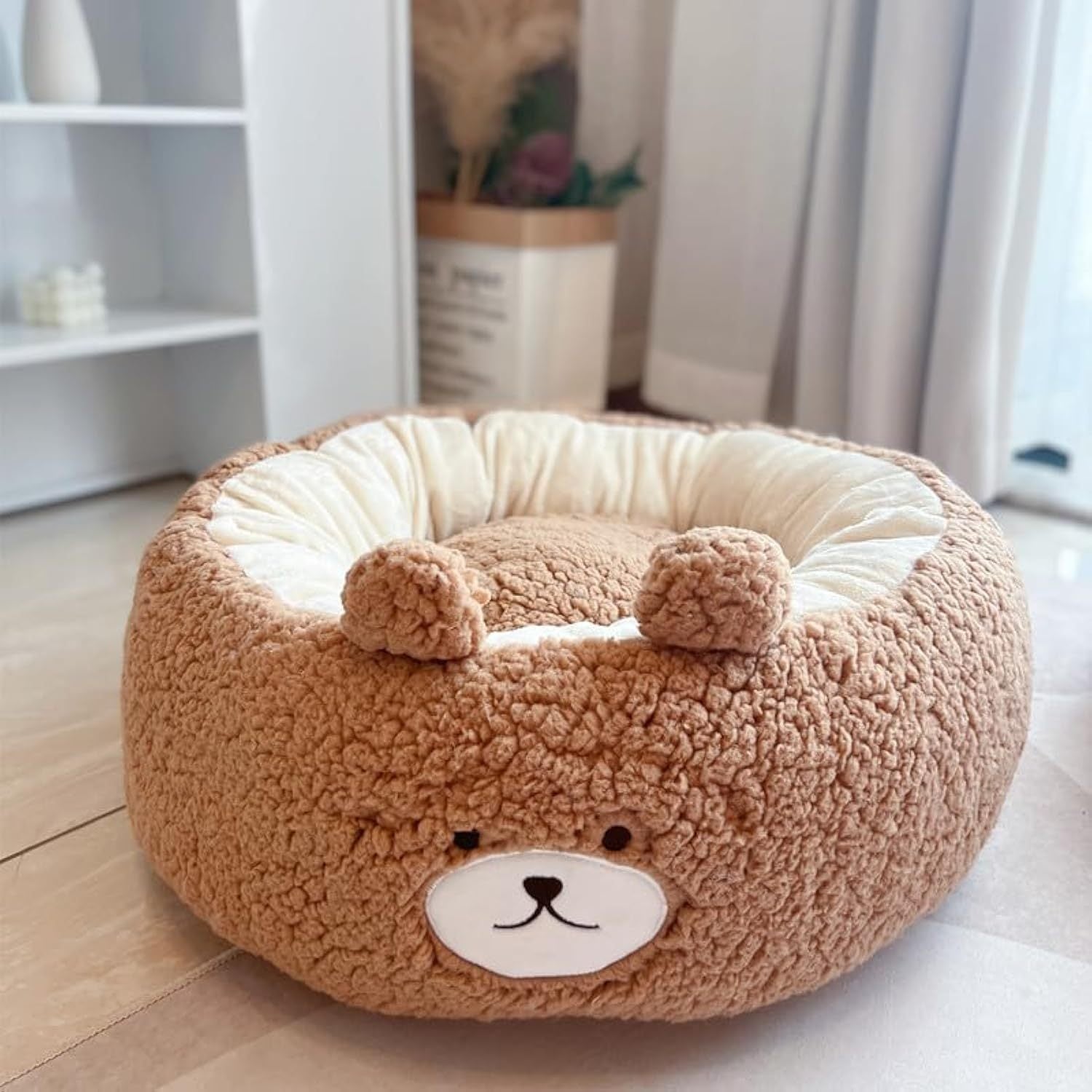 Universal Winter Plush Pet Cushion Round Bed